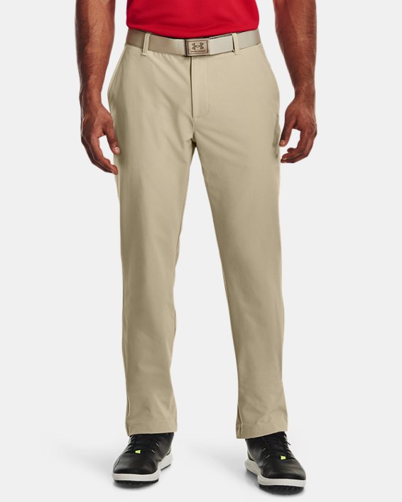 Men's UA Matchplay Tapered Pants in Brown image number 0